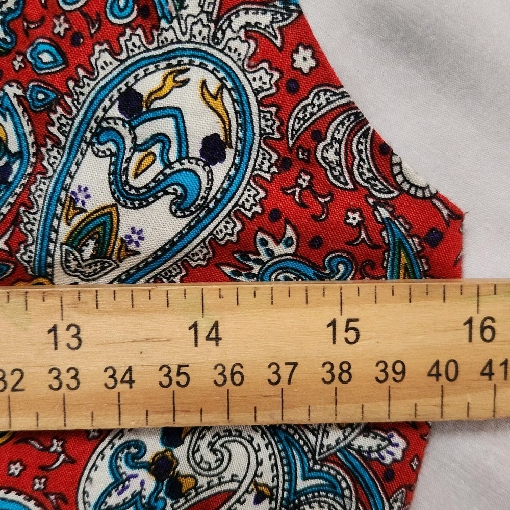 Vintage Vest By Mirrors Women's Size S Paisley 90s Colorful‎ Women's Artsy - Picture 8 of 9